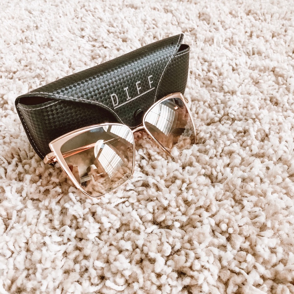 Rose gold sunglasses